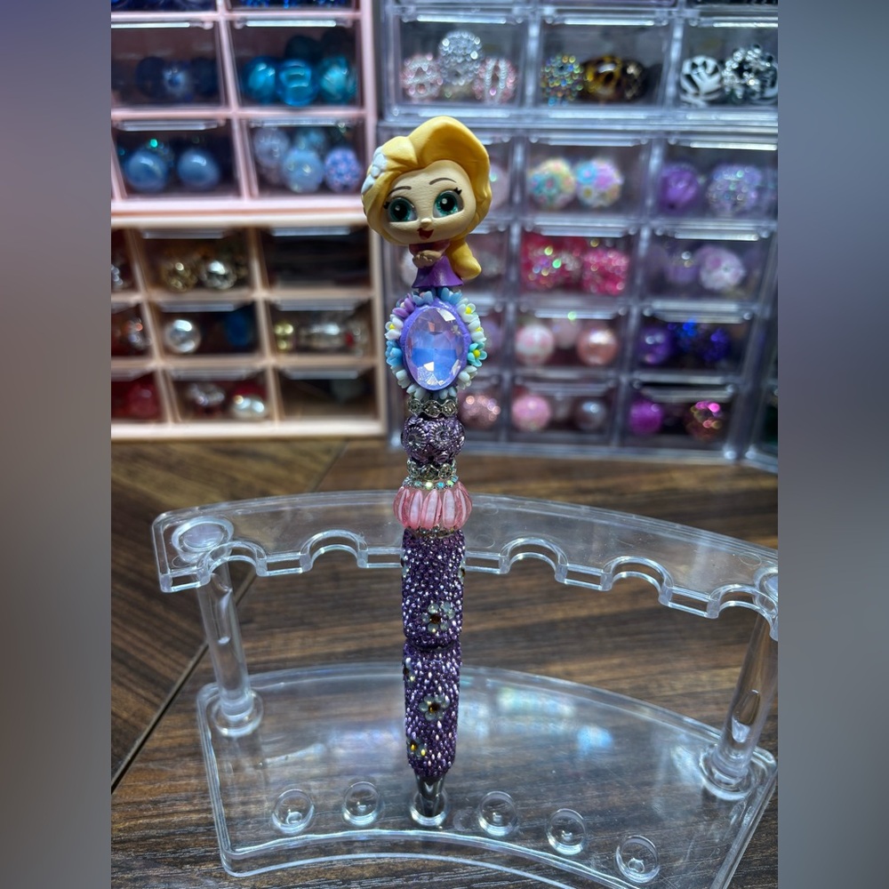 Repunzel Fancy Beaded Pen